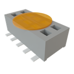 Conn Socket Strip SKT 10 POS 1.27mm Solder ST Bottom Entry SMD TIGER CLAW™ T/R
