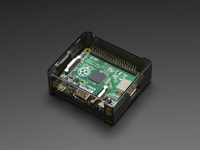 Adafruit Industries-2361 箱、罩及架 Smoke Gray Polycarbonate Case Base