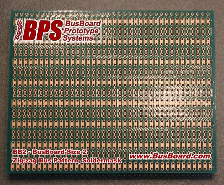 BusBoard Prototype Systems-BB2 null FR4 General Purpose PCB Board with Zig-Zag