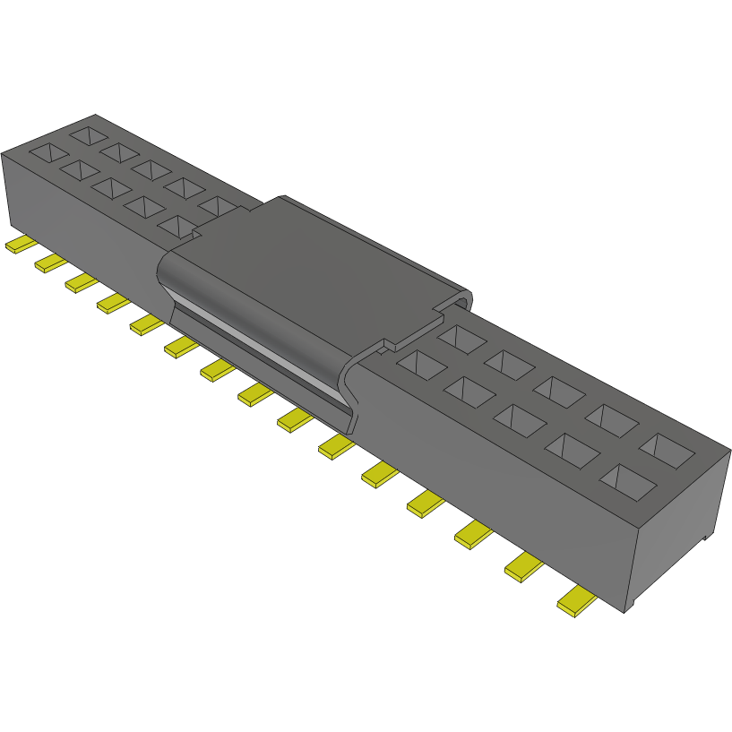 Samtec-CLP-115-02-G-D-BE-P-TR Cabezales del conector y receptáculos PCB Conn Socket Strip SKT 30 POS 1.27mm Solder ST Bottom Entry SMD TIGER CLAW™ T/R