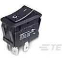 TE Connectivity-1571100-2 Switch Rocker Switch Rocker ON None ON SPDT Quick Connect Curved Rocker 20A 277VAC 559.27VA >100000Cycles Tray