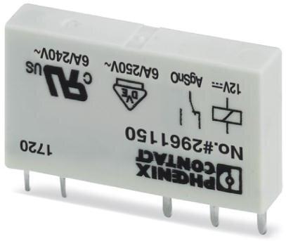 PHOENIX CONTACT-2961150 Power Relays Power Relay 12VDC 6A SPDT(28x5x15)mm THT