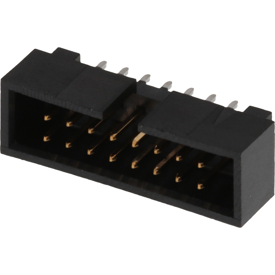 Molex-0702461602 连接器插头及 PCB 插座 Conn Shrouded Header (4 Sides) HDR 16 POS 2.54mm Solder ST Top Entry Thru-Hole C-Grid Tray