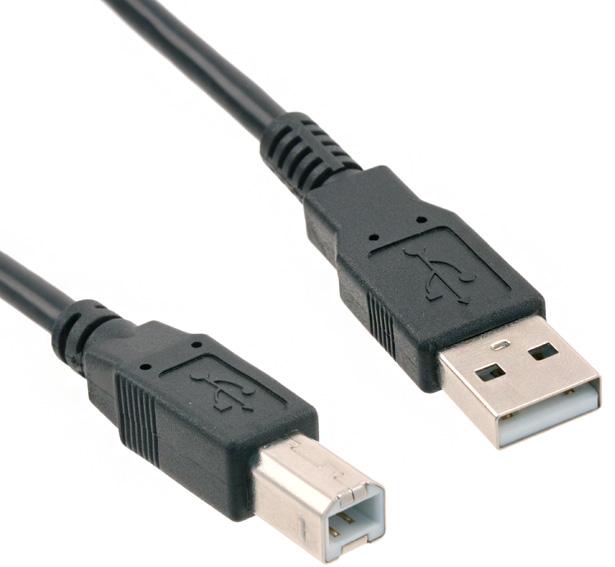 CnC Tech, LLC-102-1030-BL-00100 USB Kabelbaugruppen Cable Assembly USB 1m USB Type A to USB Type B 4 to 4 POS M-M 24AWG/28AWG