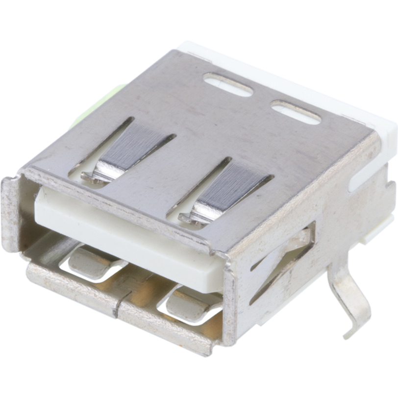 Molex-676433911 Connector USB Conn USB 2.0 Type A RCP 4 POS 2mm/2.5mm Solder RA Thru-Hole 4 Terminal 1 Port Tray