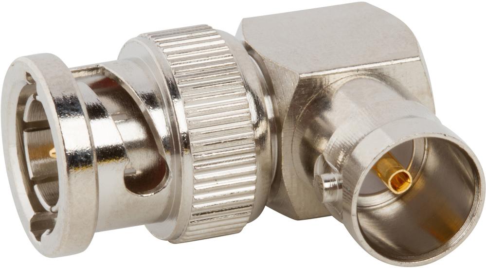 Amphenol RF-112452 RF-Steckverbinder Conn BNC Adapter 0Hz to 2GHz 75Ohm RA PL/F Gold