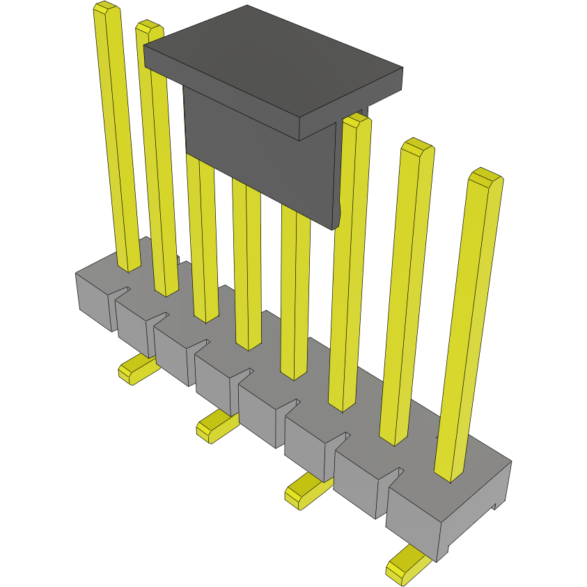 Samtec-HFWJ-08-04-T-S-VS-P Connector Headers and PCB Receptacles Conn Unshrouded Header HDR 24 POS 3.96mm Solder ST Top Entry SMD Tube