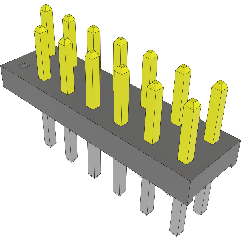 Samtec-TMM-107-01-L-D-001 连接器插头及 PCB 插座 Conn Unshrouded Header HDR 14 POS 2mm Solder ST Thru-Hole Bulk