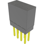 Conn Elevated Socket SKT 8 POS 2.54mm Solder ST Top Entry Thru-Hole Bulk