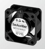 SANYO DENKI-9WF0424F601 Gebläse und Lüfter DC Fan Axial Ball Bearing 24V 20.4V to 27.6V 7.77CFM 37dB 40 X 40 X 20mm Sensor
