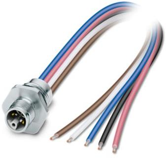 PHOENIX CONTACT-1425627 Andere Kabelbaugruppen Cable Assembly Assembled Circular 0.2m 16AWG M12 Circular 5 POS M Crimp