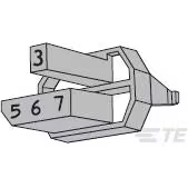 TE Connectivity-100526-5 Accessori per connettori Connector Accessories Coding Key Straight Bag