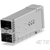 TE Connectivity-1-2349202-9 Connector Accessories zSFP+ Stacked SFP56,Cage Assembly With Integrated Connector ,.6mm .018in Centerline,Signal