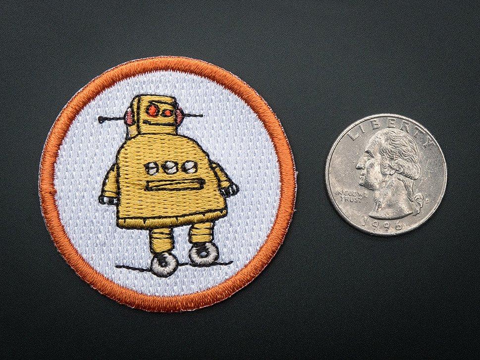 Adafruit Industries-516 Etichette di identificazione Badge, iron-on patch