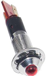 Mallory Sonalert Products-FL1M-8SJ-2-R24V Panel Mount Indicators LED Panel Mount Indicator Uni-Color Red 1500mcd 2-Pin Bulk