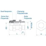 Cable Accessories Cable Gland Polyamide 6/6 Black