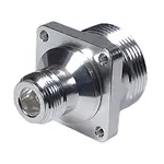 Conn Type N-7/16 Adapter 0Hz to 7.5GHz 50Ohm ST Flange Mount F/F Silver Single
