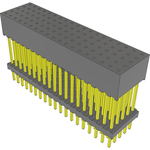 Conn Elevated Socket SKT 95 POS 2mm Solder ST Top Entry Thru-Hole Tube