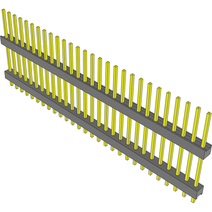 Samtec-DW-28-12-S-S-580 Cabezales del conector y receptáculos PCB Conn Board Stacker HDR 28 POS 2.54mm Solder ST Top Entry Thru-Hole Bulk