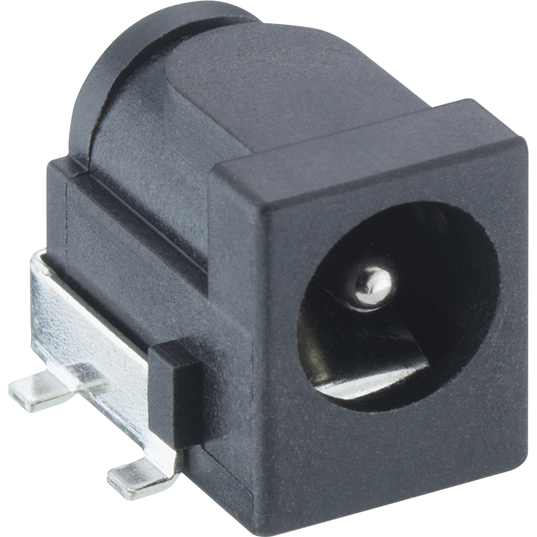 Lumberg-1613 28 VP3 Steckverbinder Power Supply Chassis socket, Angular version, With Break contact