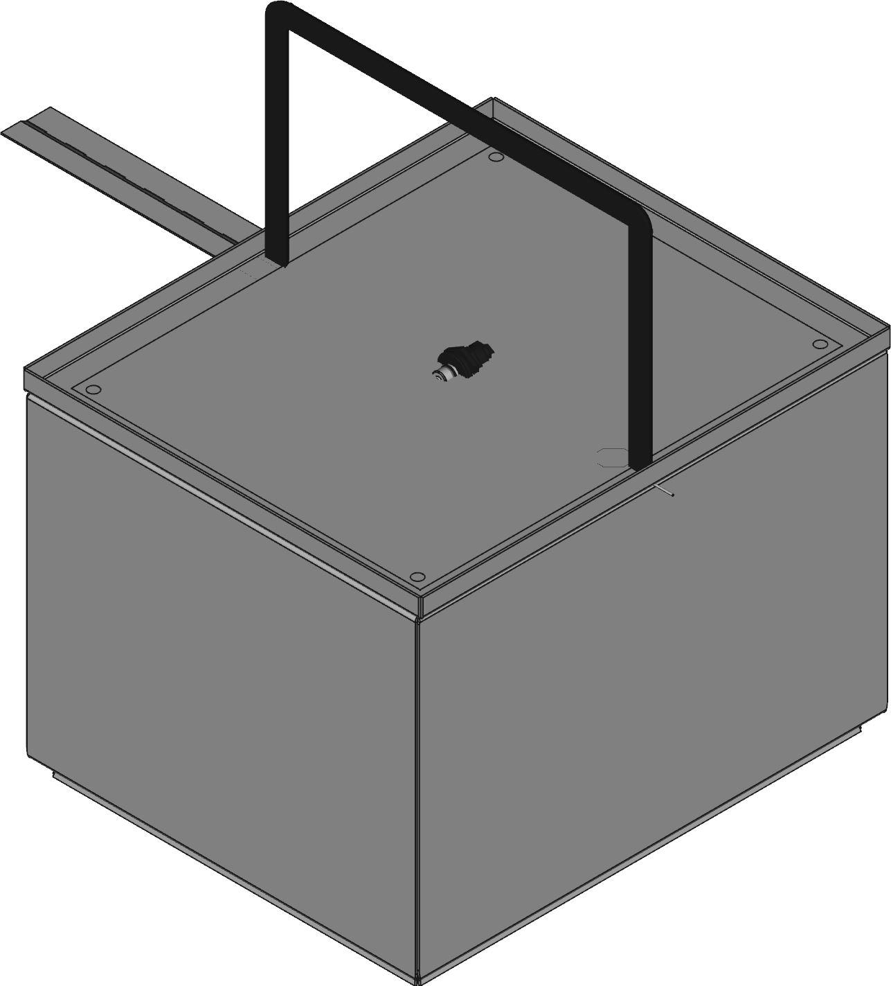 Hammond Manufacturing-EJ12108LG Kästen, Gehäuse und Gestelle Light Gray Mild Steel Bracket Mount Junction Box