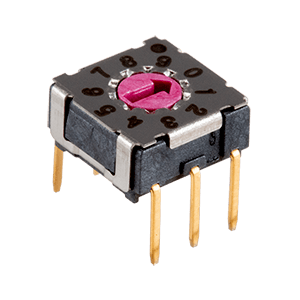 Same Sky (formerly CUI Devices)-RDS-10S-74365-D Conmutador DIP Switch DIP N.O./N.C. SP10T 10 Flush Screwdriver 0.1A 42VDC PC Pins 2.54mm Thru-Hole Tube