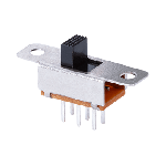 Switch Slide ON ON DPDT Raised Slide 0.5A 50VDC 10000Cycles PC Pins Thru-Hole