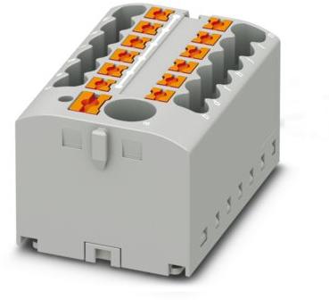 PHOENIX CONTACT-3273352 Steckverbinder, Klemmenblöcke Conn Distribution Terminal Block 13 POS Push-In DIN Rail/Panel Mount 24A
