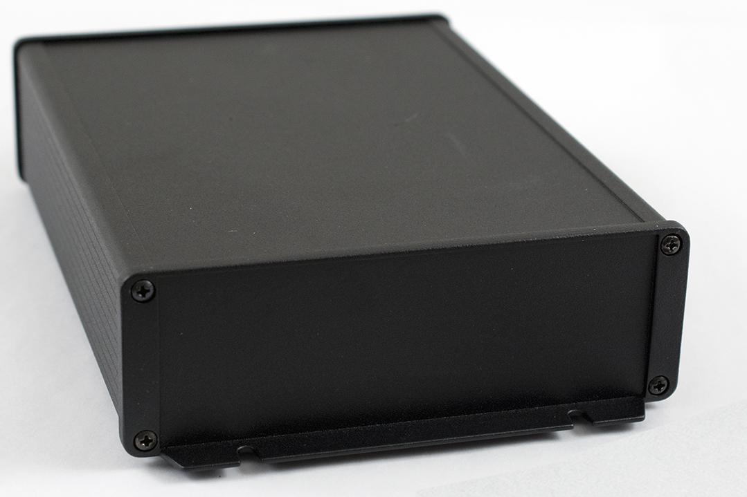 Hammond Manufacturing-1457T2202EBK  Black Aluminum Wall Mount Extruded Enclosure