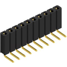 Fischer Elektronik-BL 3 10 G Steckverbinderleisten und Leiterplattenbuchsen Conn Socket Strip SKT 10 POS 2.54mm Solder RA Side Entry Thru-Hole