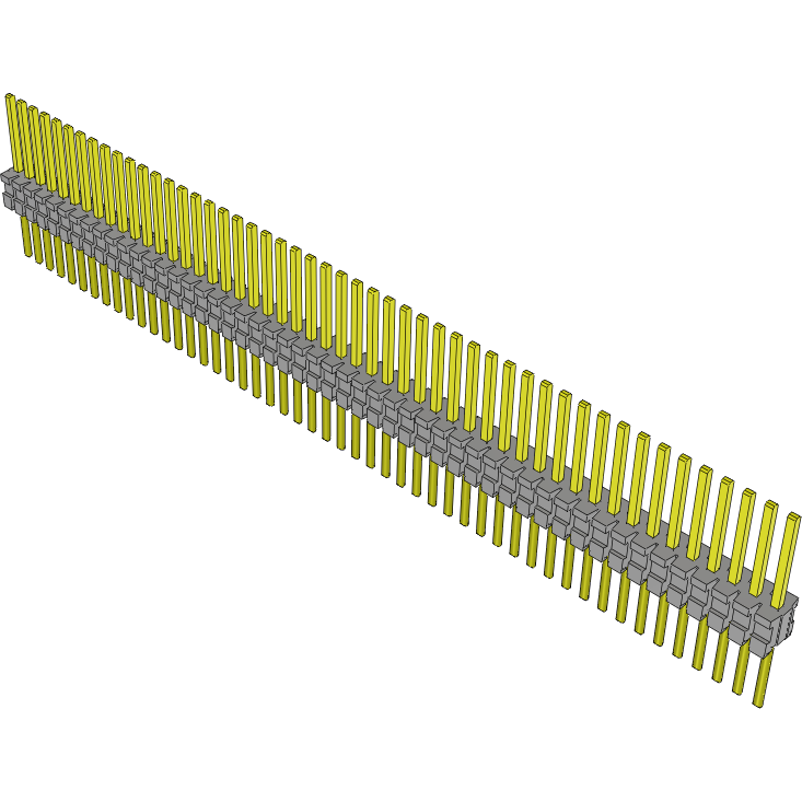 Samtec-TMS-150-21-G-S Piastre connettori e prese PCB Conn Unshrouded Header HDR 50 POS 1.27mm Solder ST Top Entry Thru-Hole Tube