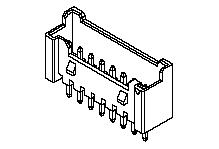 Molex-0353620286 Piastre connettori e prese PCB Conn Shrouded Header (4 Sides) HDR 2 POS 2mm Solder ST Thru-Hole Sherlock Tube