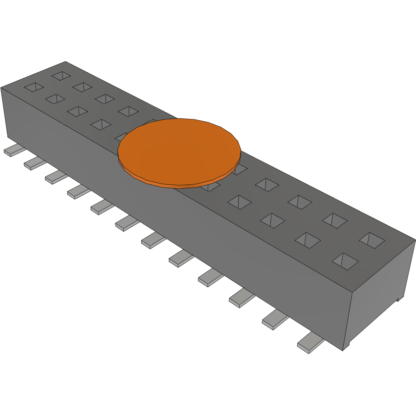 Samtec-CLP-112-02-S-D-A-K Steckverbinderleisten und Leiterplattenbuchsen Conn Socket Strip SKT 24 POS 1.27mm Solder ST Top Entry SMD TIGER CLAW™ Tube