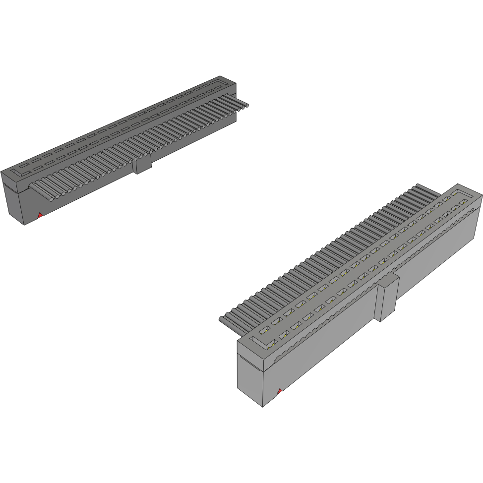 Samtec-HCSD-20-D-05.00-01-N Montaje de cables de cinta/plano Cable Assembly 0.12m 28AWG 2.54mm 40 to 40 POS IDC Connector to IDC Connector F-F Bulk