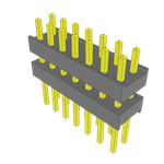Conn Board Stacker HDR 14 POS 2.54mm Solder ST Top Entry Thru-Hole Bulk