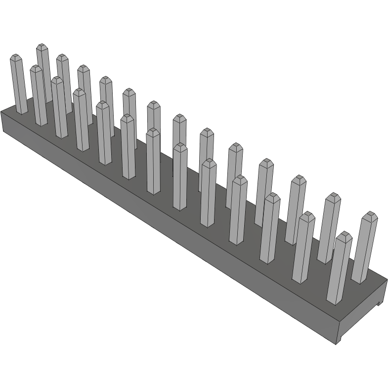 Samtec-MTMM-113-02-T-D-157 Piastre connettori e prese PCB Conn Unshrouded Header HDR 26 POS 2mm Solder ST Top Entry Thru-Hole Bulk