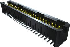 Samtec-TFML-130-01-L-D-RA 连接器插头及 PCB 插座 Conn Shrouded Header (4 Sides) HDR 60 POS 1.27mm Solder RA Side Entry Thru-Hole TIGER EYE™ Tube