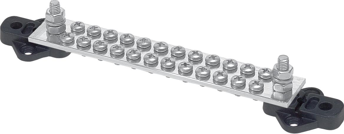 BEP Marine-BB-24W-2S null Buss Bar - 24 Way/150A with 2 Input Studs