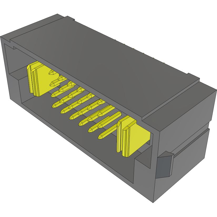 Samtec-MPTC-01-24-01-6.30-01-L-V-LC Connector Headers and PCB Receptacles Conn Shrouded Header (4 Sides) HDR 2Power/24Signal POS 1.88mm/2mm Solder ST Top Entry Thru-Hole PowerStrip™ Tray
