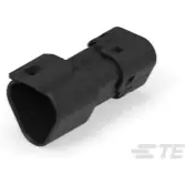 TE Connectivity-DT04-3P-EP10 Einzeladersteckverbinder, Gehäuse Conn Housing RCP 3 POS 10.01mm Crimp ST Cable Mount Black Box
