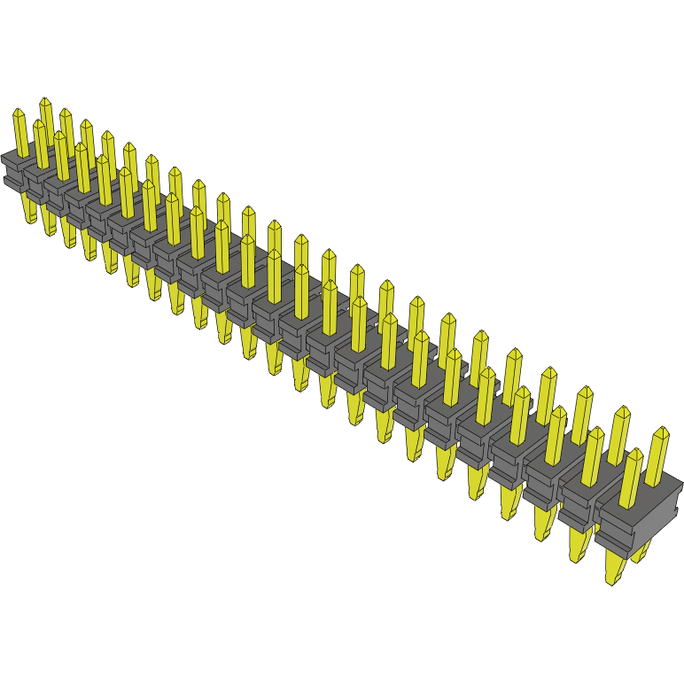 Samtec-PTT-123-01-S-D Connector Headers and PCB Receptacles Conn Unshrouded Header HDR 46 POS 2mm Press Fit ST Thru-Hole Bulk
