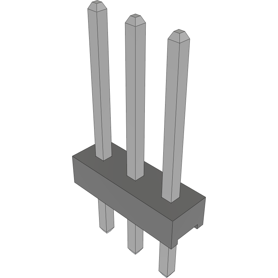 Samtec-MTMM-103-07-T-S-275 Connector Headers and PCB Receptacles Conn Unshrouded Header HDR 3 POS 2mm Solder ST Top Entry Thru-Hole Bulk