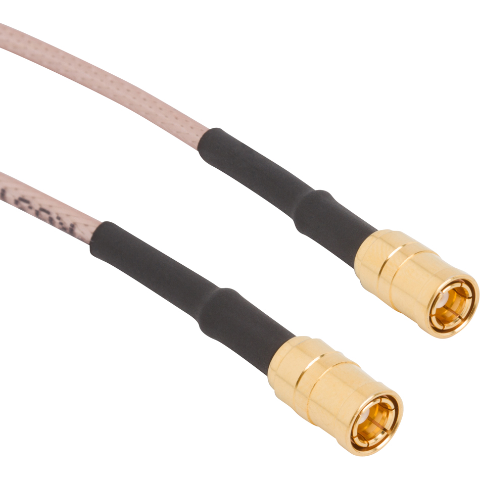 Amphenol RF-145101-01-M0.50 Cable Assembly Coaxial Cable Assembly Coaxial 0.5m SMB to SMB M-M Bag