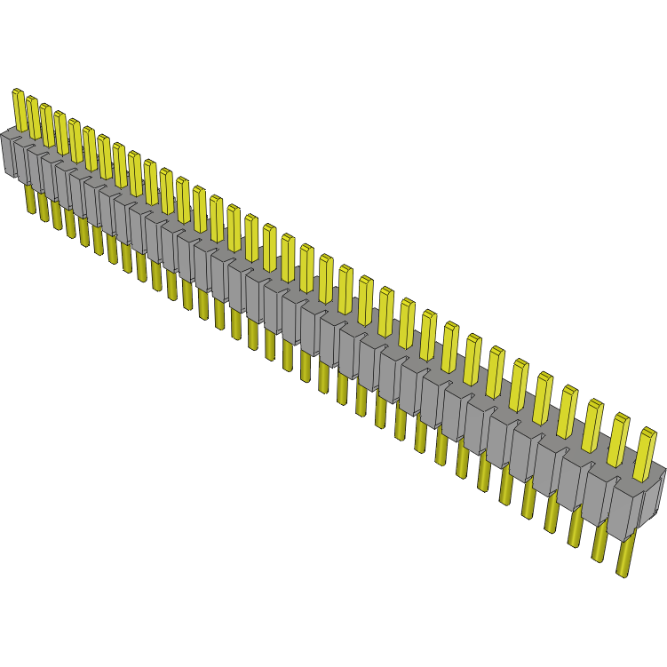 Samtec-HTMS-134-02-G-S 连接器插头及 PCB 插座 Conn Unshrouded Header HDR 34 POS 1.27mm Solder ST Top Entry Thru-Hole Tube