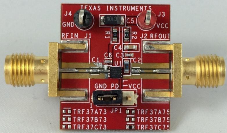 Texas Instruments-TRF37A73EVM RF/Drahtlos-Entwicklungsplatinen und Kits TRF37A73 RF Amplifier Evaluation Board