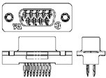 TE Connectivity-338210-2 Connector D-Subminiature Conn D-Sub SKT 9 POS 1.37mm Press Fit ST Thru-Hole 9 Terminal 1 Port