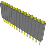 Conn Socket Strip SKT 15 POS 2.54mm Solder ST Top Entry Thru-Hole Bulk