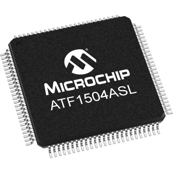 Microchip Technology-ATF1504ASL-25AU100 Complex Programmable Logic Devices - CPLDs CPLD ATF1500Family 1.5KGates 64Macro Cells 50MHz 5V 100-Pin TQFP Tray