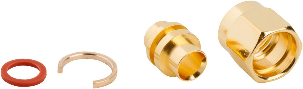 Amphenol RF-132100 Raccordement FR Conn SMA 0Hz to 18GHz 50Ohm Solder ST Cable Mount PL Gold