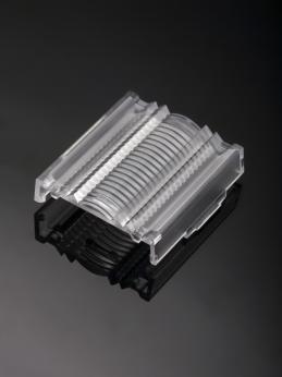 LEDIL OY-F16453_LINNEA-60-END-B-ML Optische Linsen Rectangular Optical Lens Clear Clips Box